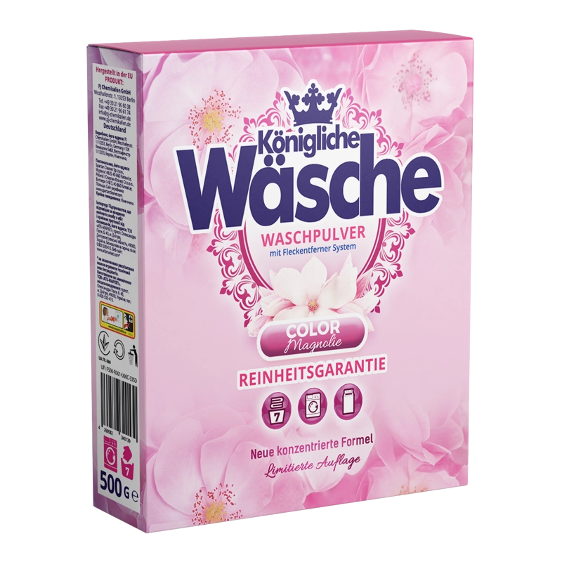 Königliche Wäsche Color Magnolie - proszek do prania tkanin kolorowych - 500 g BOX