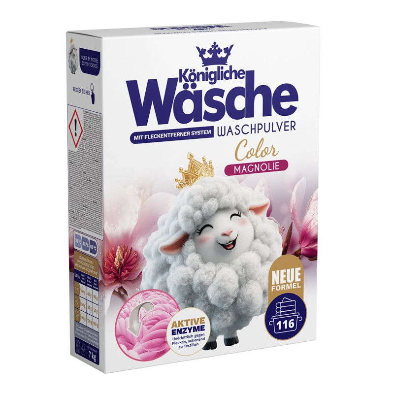 Königliche Wäsche Color Magnolie - proszek do prania tkanin kolorowych - 7 kg BOX