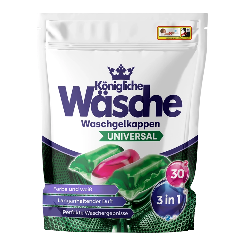 Königliche Wäsche Tricaps Universal - kapsułki do prania 30 szt. - 30 szt. x 21 g DOYPACK
