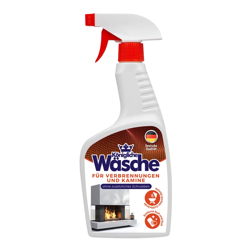 Königliche Wäsche - płyn do szyb kominkowych, grilli i przypaleń 500 ml