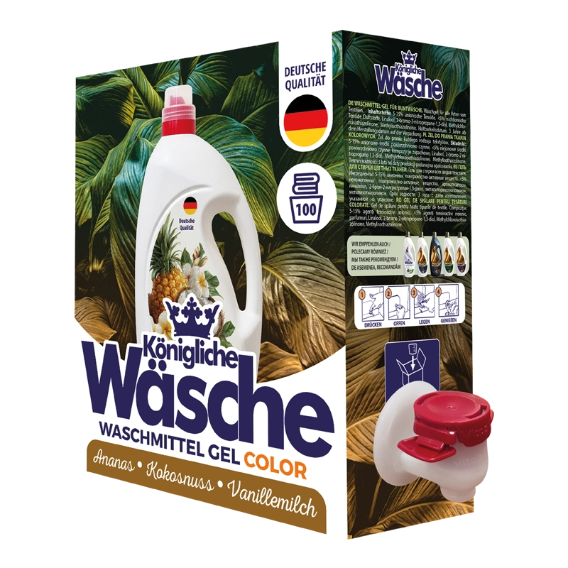 Königliche Wäsche Color Ananas - żel do prania tkanin kolorowych - 3000 ml BOX